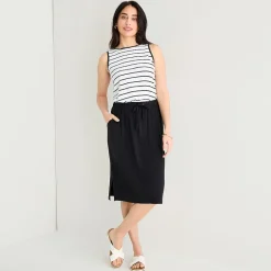 St. John's Bay Womens Midi A-Line Skirt