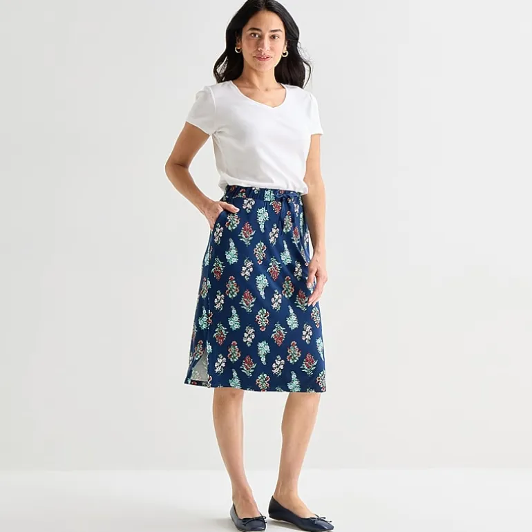 St. John's Bay Womens Midi A-Line Skirt