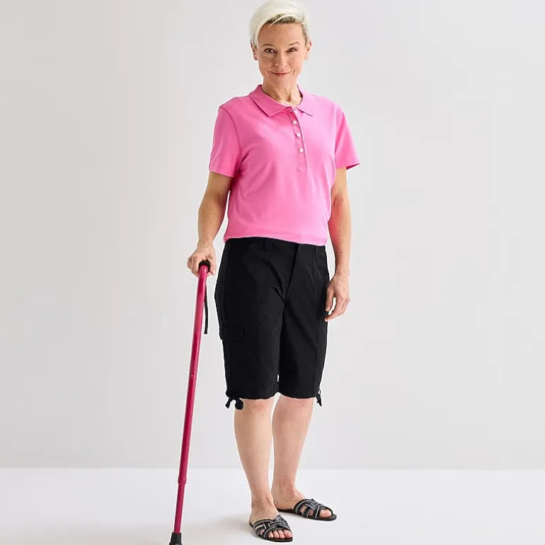 St. John's Bay Womens 11" Mid Rise Adaptive Easy-on + Easy-off Bermuda Short