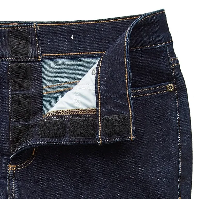 St. John's Bay Womens Mid Rise Adaptive Easy-on + Easy-off Straight Leg Jean