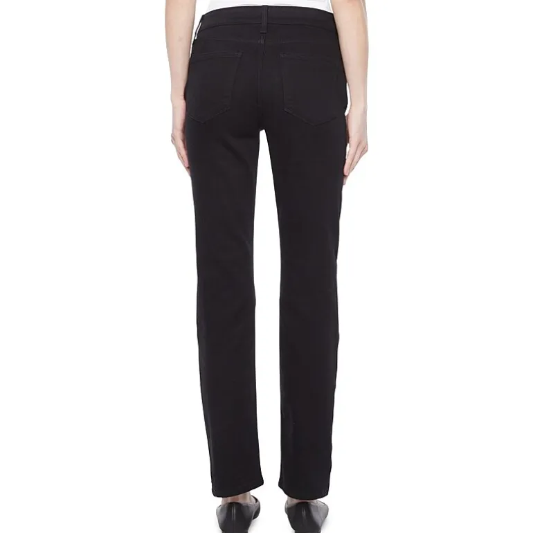 St. John's Bay Womens Mid Rise Adaptive Easy-on + Easy-off Straight Leg Jean