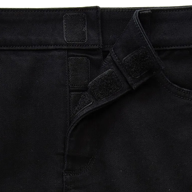 St. John's Bay Womens Mid Rise Adaptive Easy-on + Easy-off Straight Leg Jean