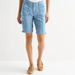 St. John's Bay Womens 11" Mid Rise Bermuda Short