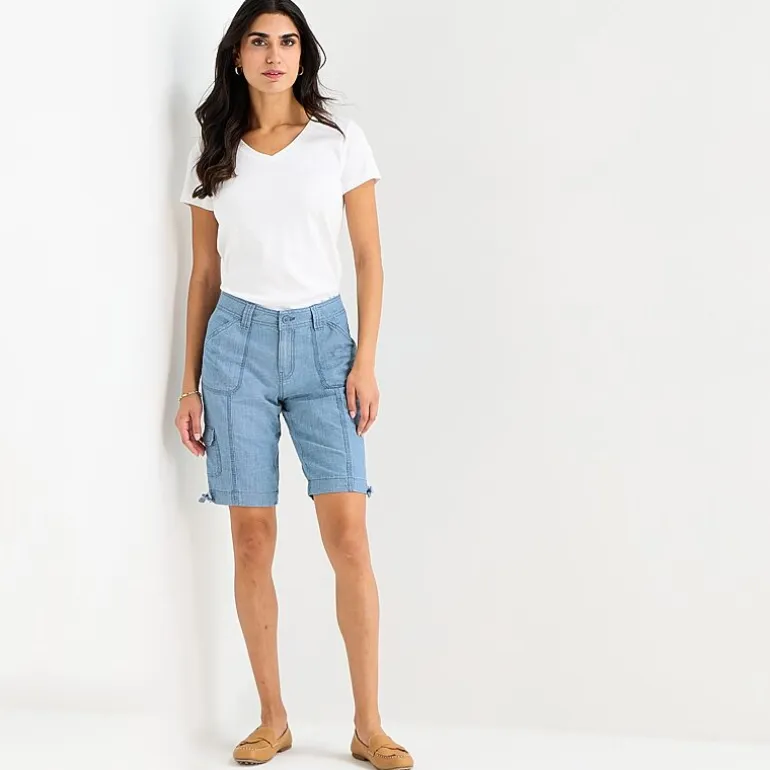 St. John's Bay Womens 11" Mid Rise Bermuda Short