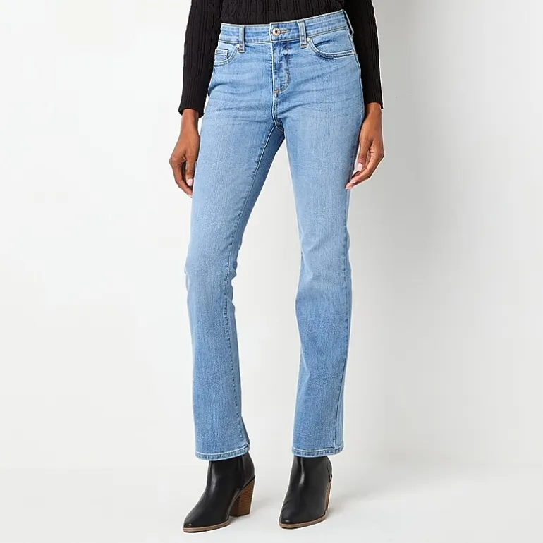 St. John's Bay Womens Mid Rise Bootcut Jean
