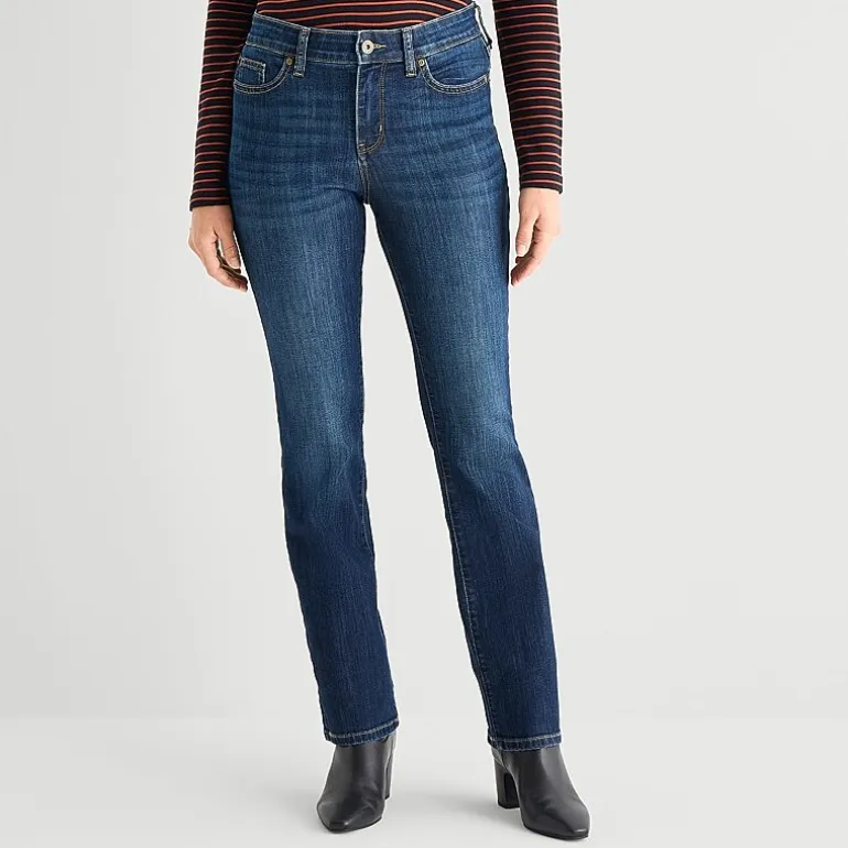 St. John's Bay Womens Mid Rise Bootcut Jean