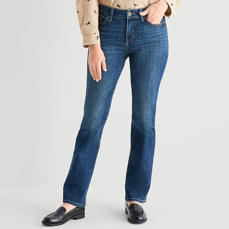 St. John's Bay Womens Mid Rise Bootcut Jean