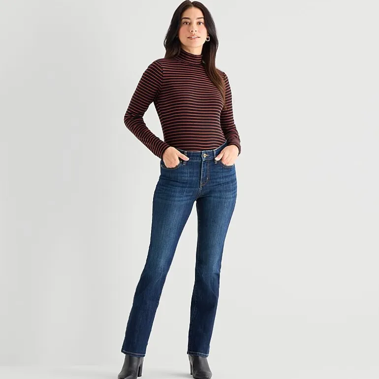 St. John's Bay Womens Mid Rise Bootcut Jean
