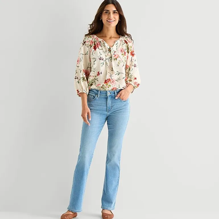 St. John's Bay Womens Mid Rise Bootcut Jean