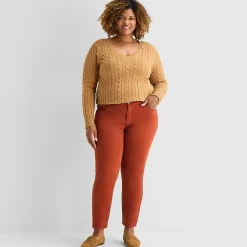 St. John's Bay Womens Mid Rise Skinny Fit Jean