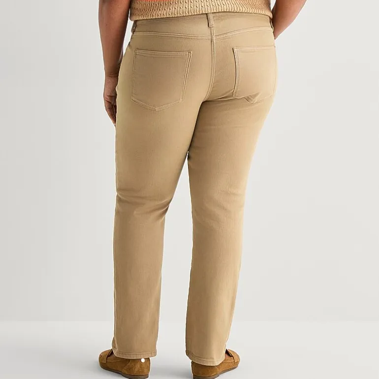 St. John's Bay Womens Mid Rise Straight Leg Jean