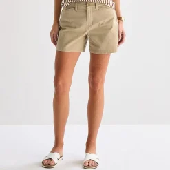 St. John's Bay Womens 5 3/4" Mid Rise Tall Chino Short