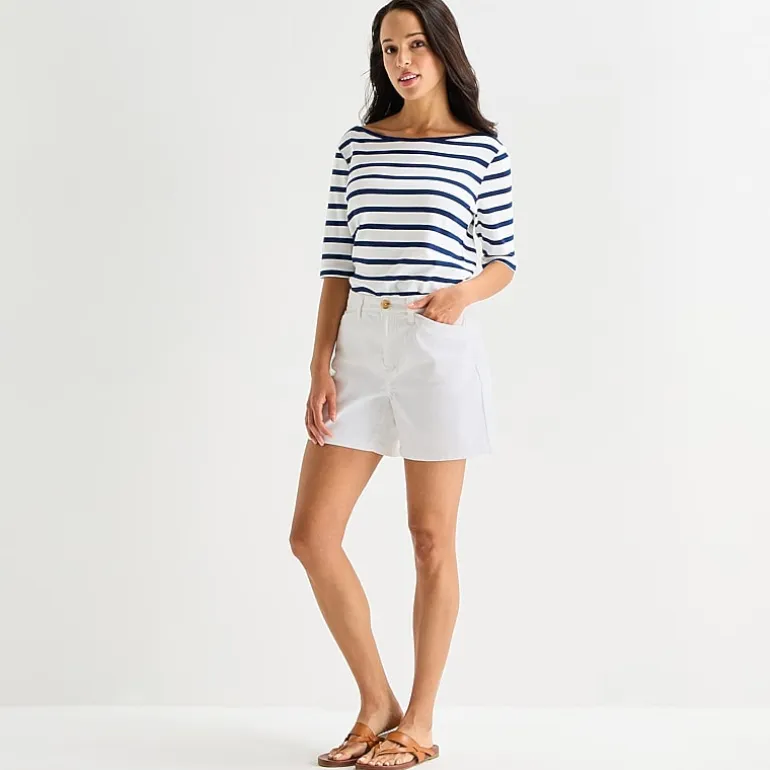 St. John's Bay Womens 5 3/4" Mid Rise Tall Chino Short