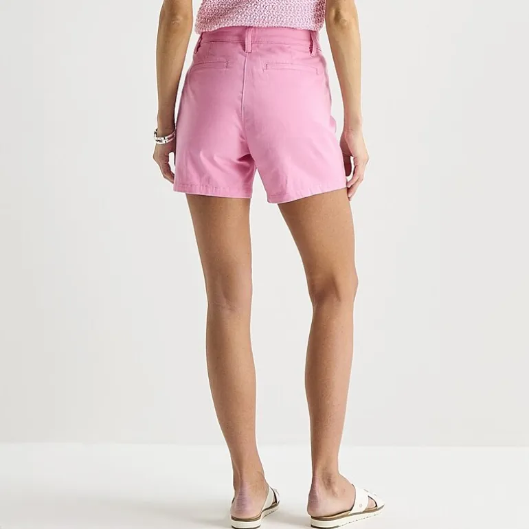 St. John's Bay Womens 5 3/4" Mid Rise Tall Chino Short