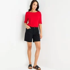 St. John's Bay Womens 7 3/4" Mid Rise Tall Chino Short