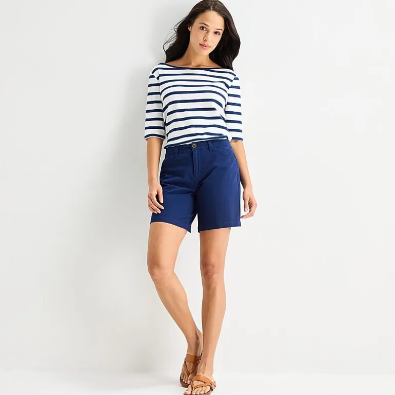 St. John's Bay Womens 7 3/4" Mid Rise Tall Chino Short