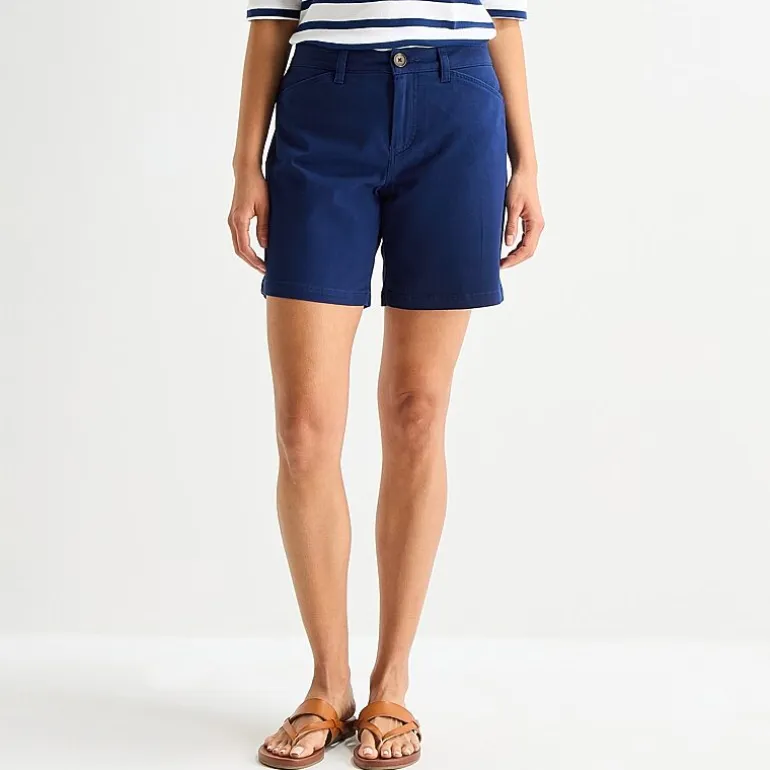 St. John's Bay Womens 7 3/4" Mid Rise Tall Chino Short