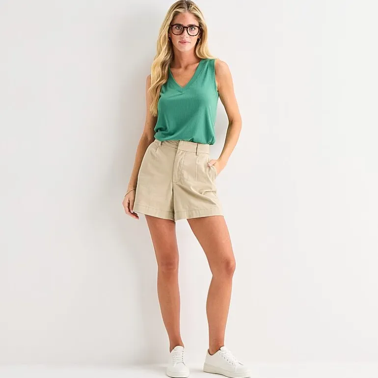 St. John's Bay Womens Pleated Short