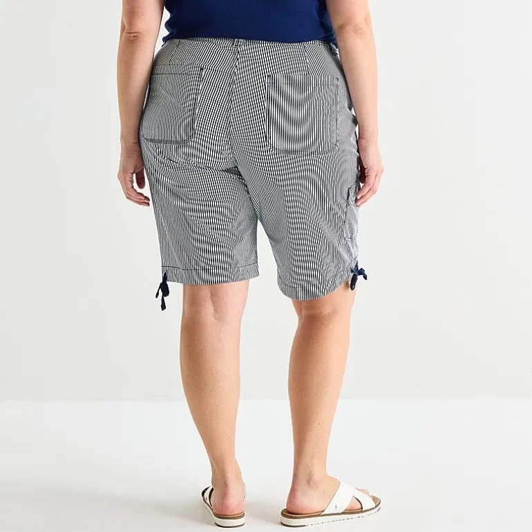St. John's Bay Womens 11 1/2" Plus Cargo Bermuda Short