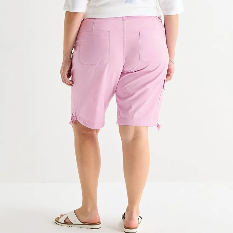 St. John's Bay Womens 11 1/2" Plus Cargo Bermuda Short