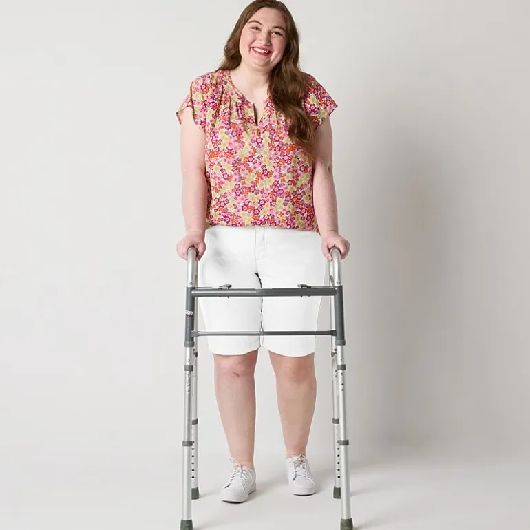 St. John's Bay Womens 11" Plus Easy-on + Easy-off Bermuda Short