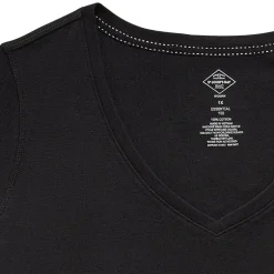 St. John's Bay Womens Plus Easy-on + Easy-off V Neck 3/4 Sleeve Adaptive T-Shirt