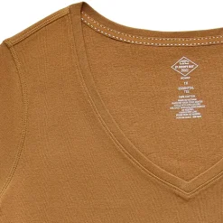 St. John's Bay Womens Plus Easy-on + Easy-off V Neck 3/4 Sleeve Adaptive T-Shirt