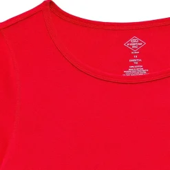 St. John's Bay Womens Plus Easy-on + Easy-off Crew Neck Long Sleeve Adaptive T-Shirt