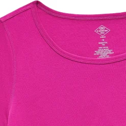 St. John's Bay Womens Plus Easy-on + Easy-off Crew Neck Long Sleeve Adaptive T-Shirt