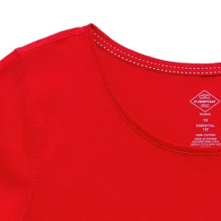 St. John's Bay Womens Plus Easy-on + Easy-off Crew Neck Short Sleeve Adaptive T-Shirt