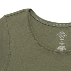 St. John's Bay Womens Plus Easy-on + Easy-off Crew Neck Short Sleeve Adaptive T-Shirt