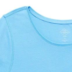 St. John's Bay Womens Plus Easy-on + Easy-off Crew Neck Short Sleeve Adaptive T-Shirt