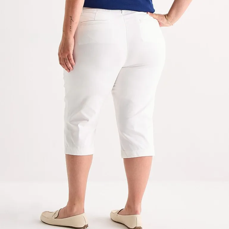 St. John's Bay Womens Plus Secretly Slender Skinny Mid Rise Capri Pant