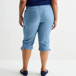 St. John's Bay Womens Plus Skinny Capri Pant
