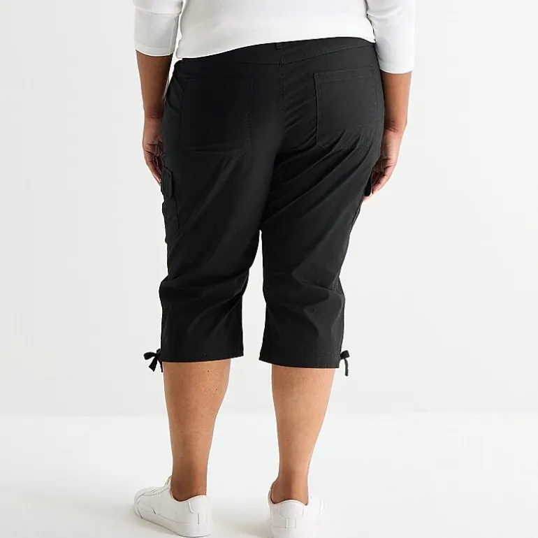 St. John's Bay Womens Plus Skinny Capri Pant