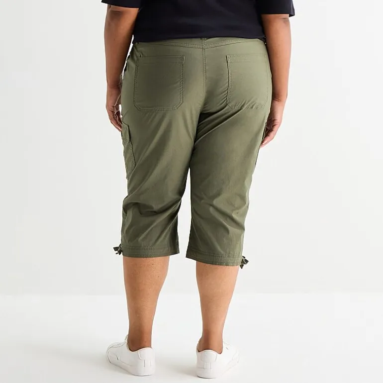 St. John's Bay Womens Plus Skinny Capri Pant