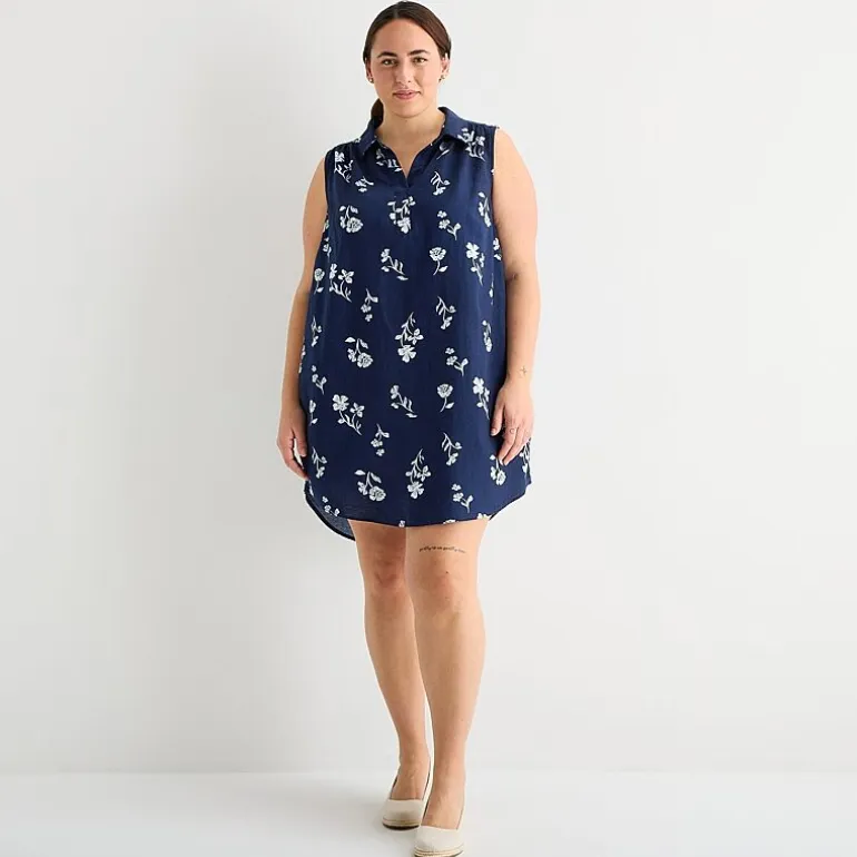 St. John's Bay Womens Plus Sleeveless Sheath Dress