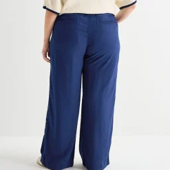 St. John's Bay Womens Plus Wide Leg Pull-On Pant