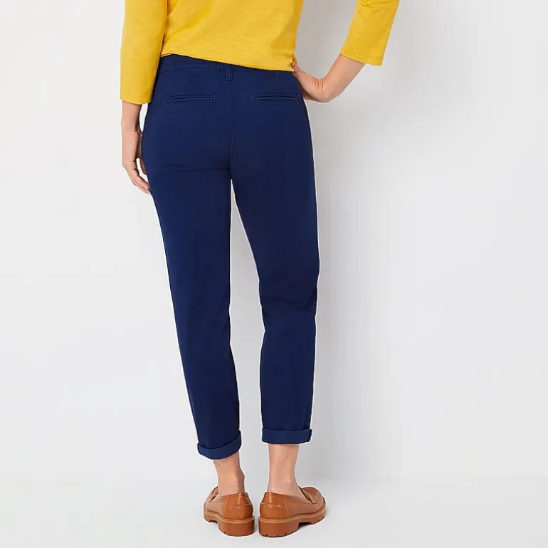St. John's Bay Women's Relaxed Fit Girl Friend Chino Pant
