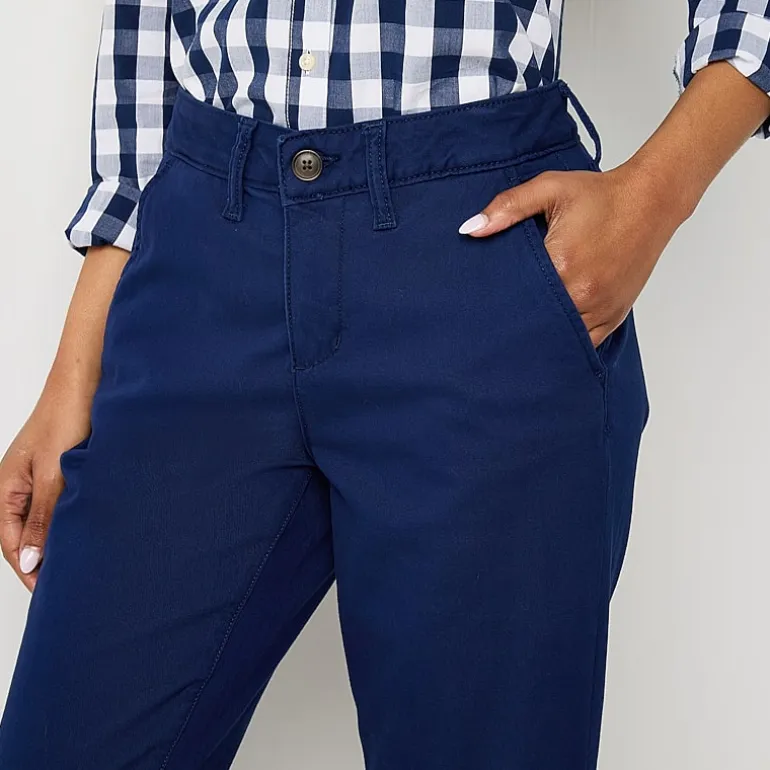 St. John's Bay Women's Relaxed Fit Girl Friend Chino Pant