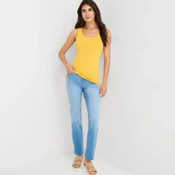 St. John's Bay Womens Scoop Neck Sleeveless Tank Top