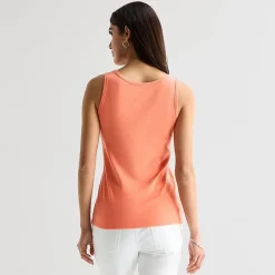 St. John's Bay Womens Scoop Neck Sleeveless Tank Top