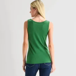 St. John's Bay Womens Scoop Neck Sleeveless Tank Top