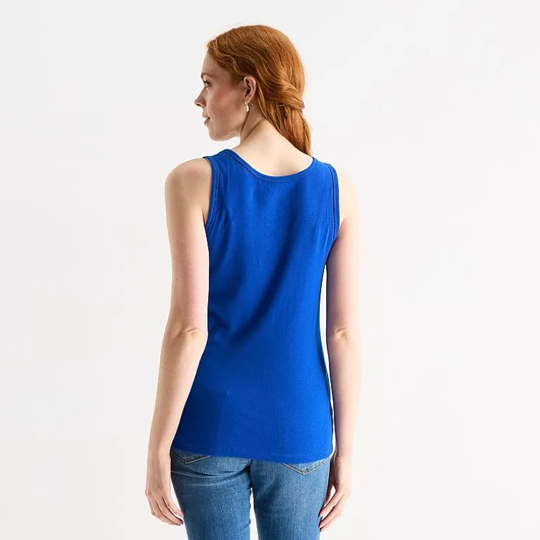 St. John's Bay Womens Scoop Neck Sleeveless Tank Top