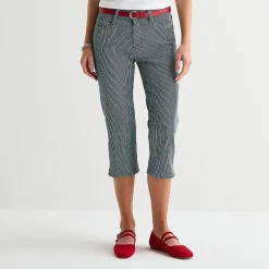 St. John's Bay Womens Secretly Slender Mid Rise Capri Jean