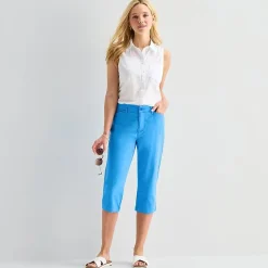 St. John's Bay Womens Secretly Slender Mid Rise Capri Pant