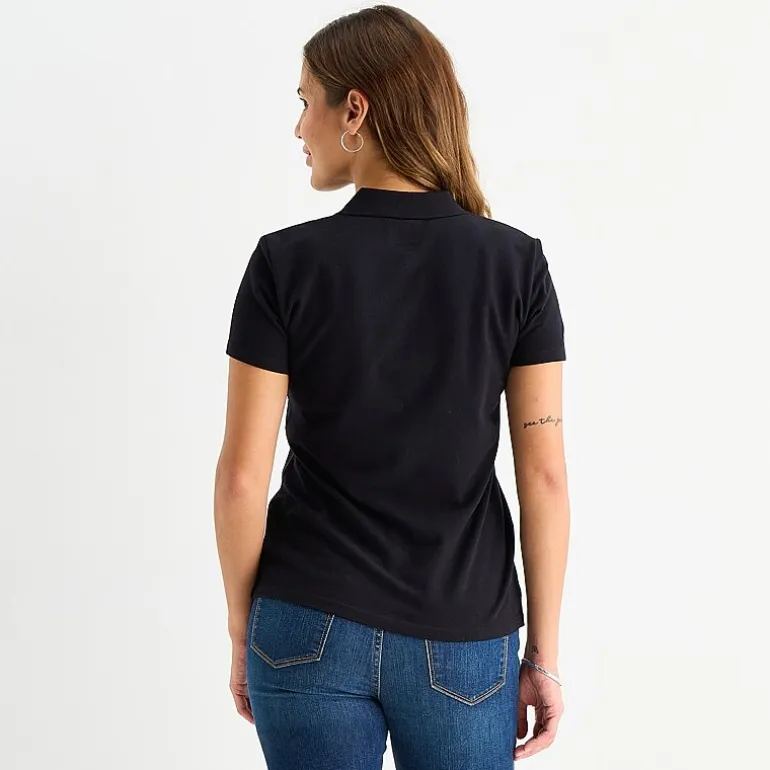 St. John's Bay Womens Short Sleeve Polo Shirt