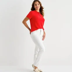St. John's Bay Womens Short Sleeve Polo Shirt