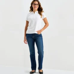 St. John's Bay Womens Short Sleeve Polo Shirt