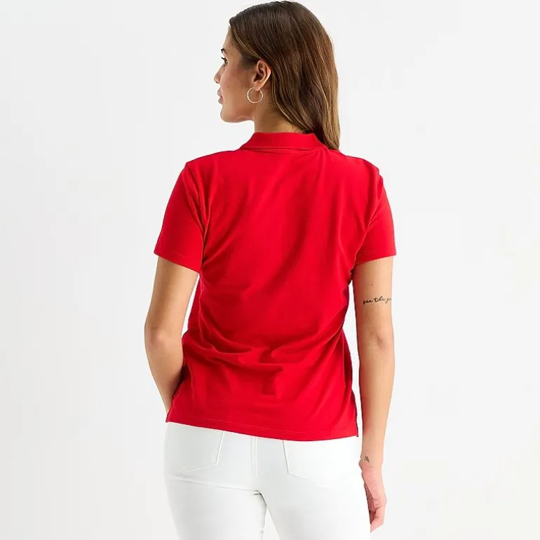 St. John's Bay Womens Short Sleeve Polo Shirt